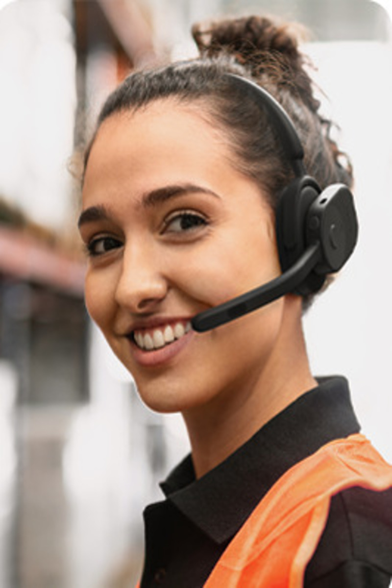 Office worker on business video call
